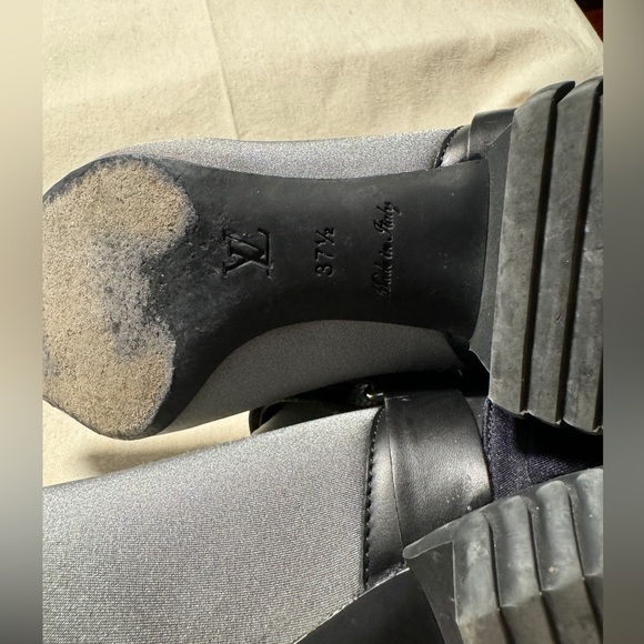 Louis Vuitton neoprene and leather booties - Picture 6 of 6